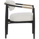 Marita Black / Louis Cream Outdoor Dining Armchair